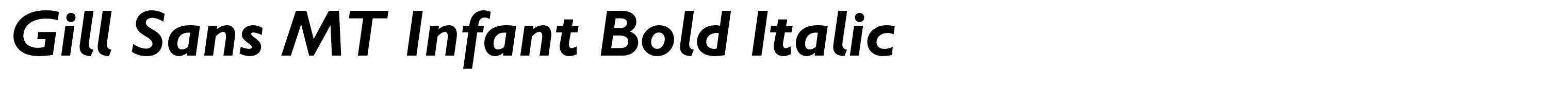 Gill Sans MT Infant Bold Italic